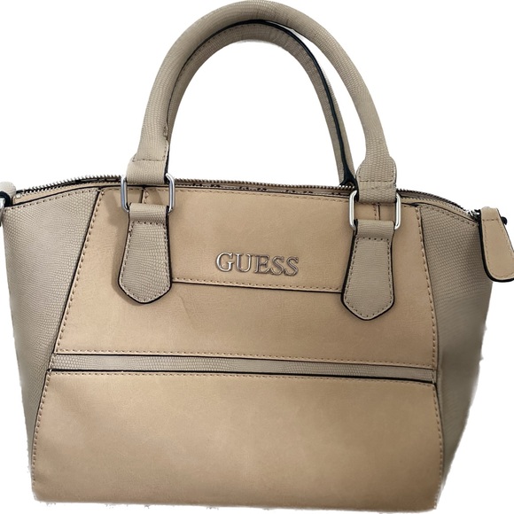 guess beige/brown handbag - Picture 1 of 3
